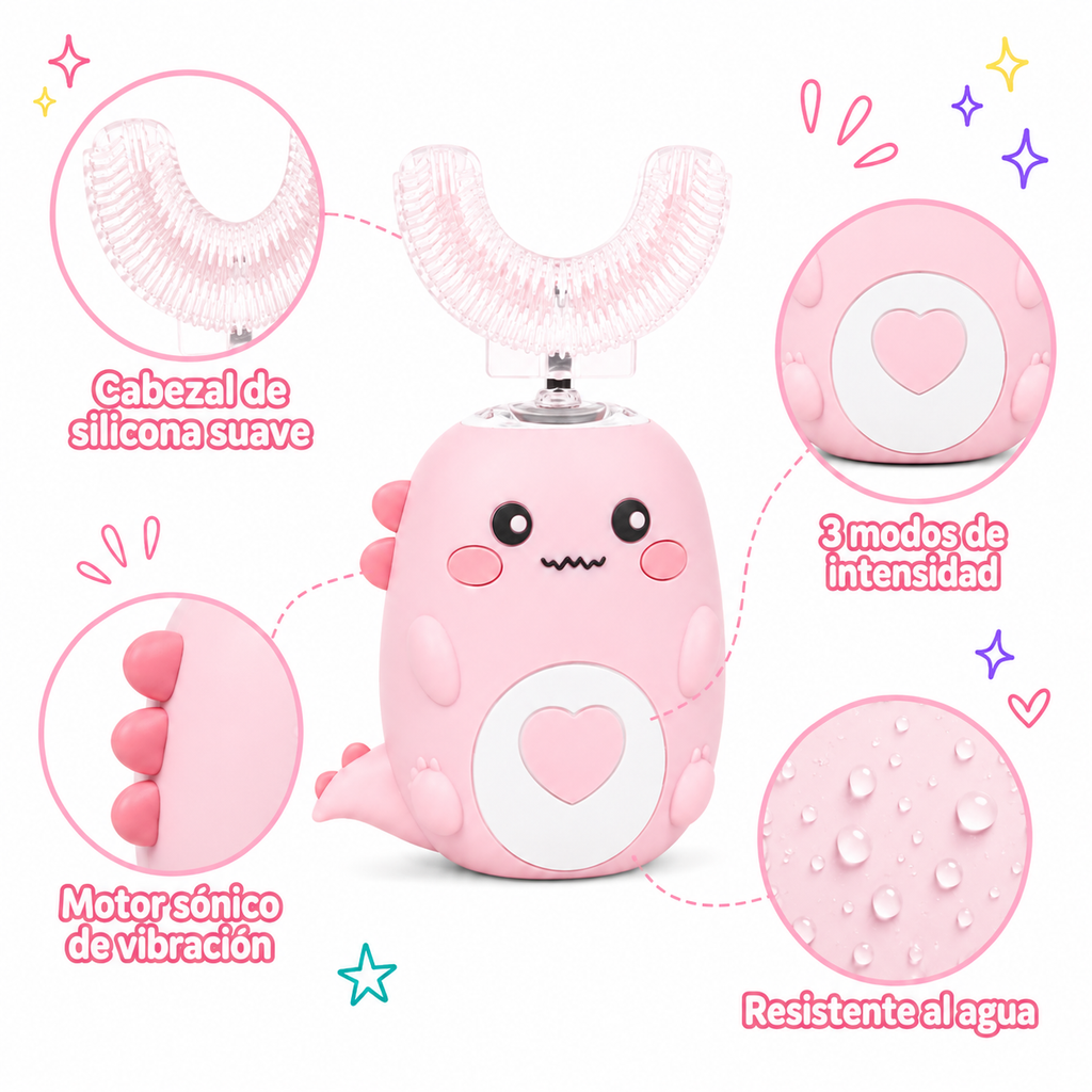 Cepillo Eléctrico Infantil SmileSaurus™