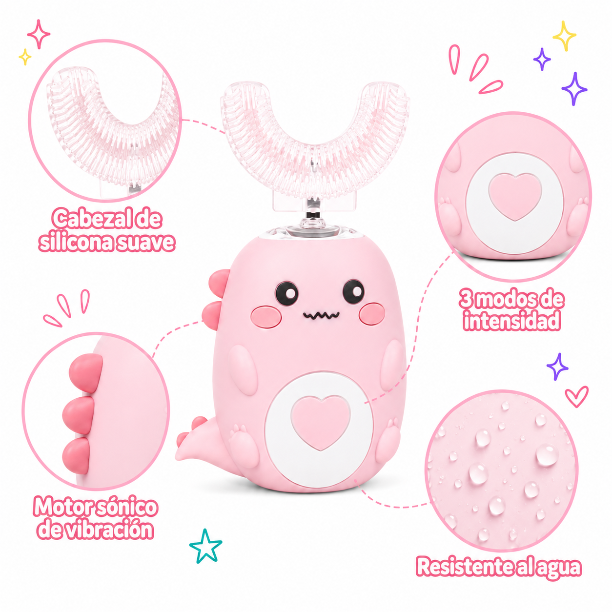 Cepillo Eléctrico Infantil SmileSaurus™
